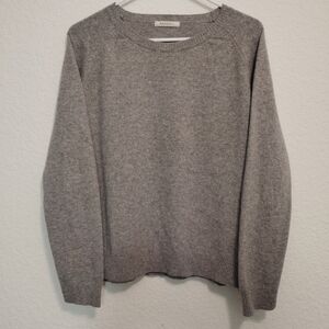 Ragdoll Women's Cashmere Gray Crewneck Sweater